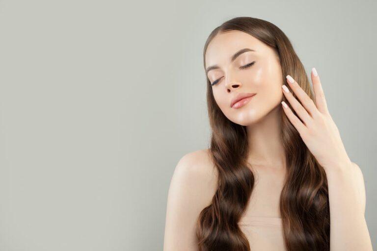 Woman With Beautiful Hair Skin And Nails